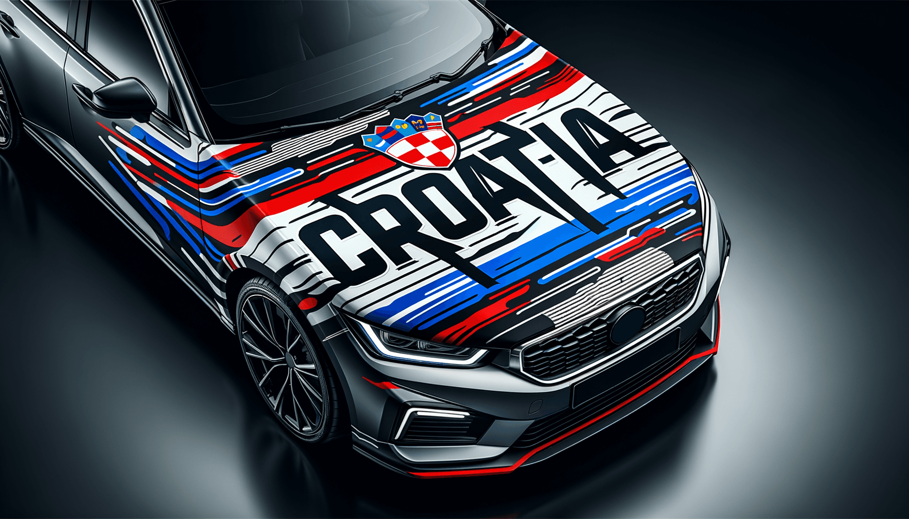 Croatia concept car hood cover