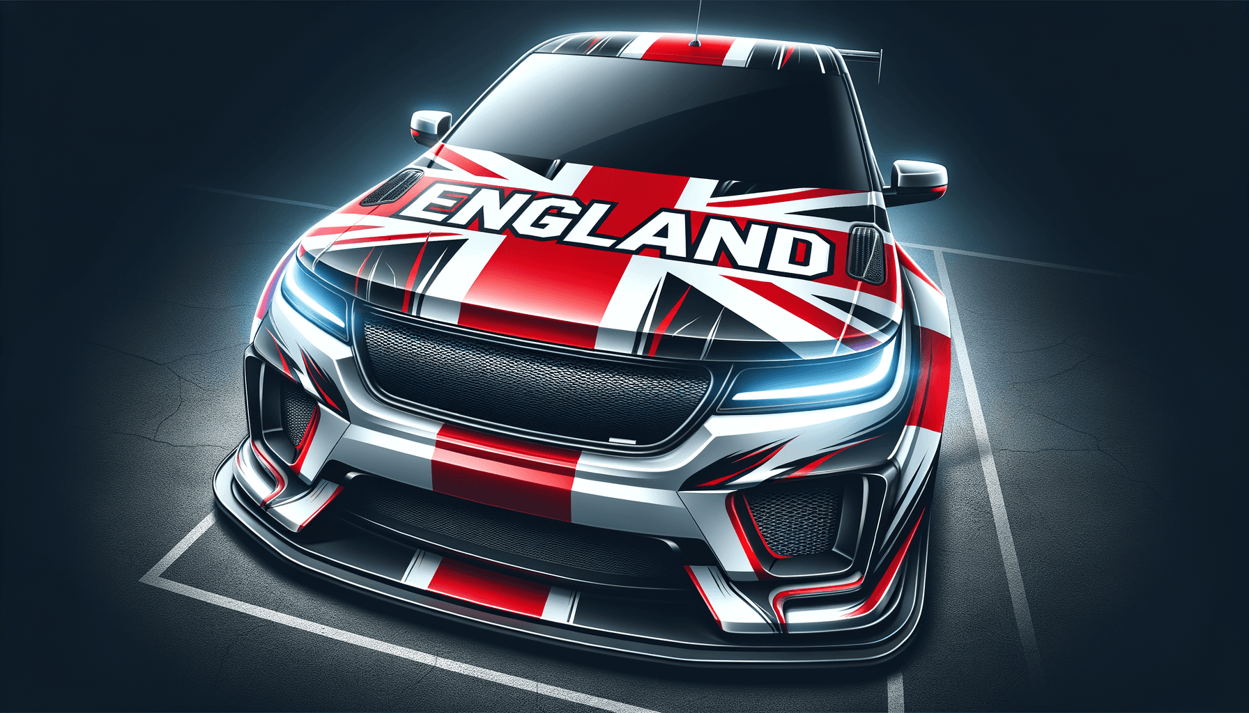 England concept car hood cover