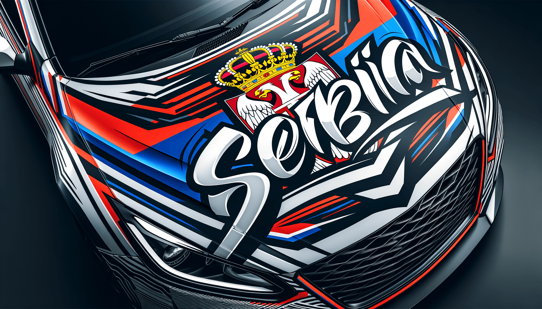 Serbia concept car hood cover